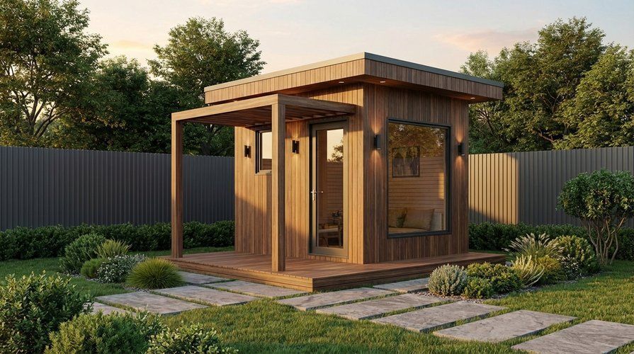 Мини домик-беседка с кроватью Лопост