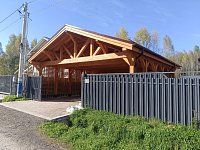 Навес для машин с хозблоком ШЕЛТЕР