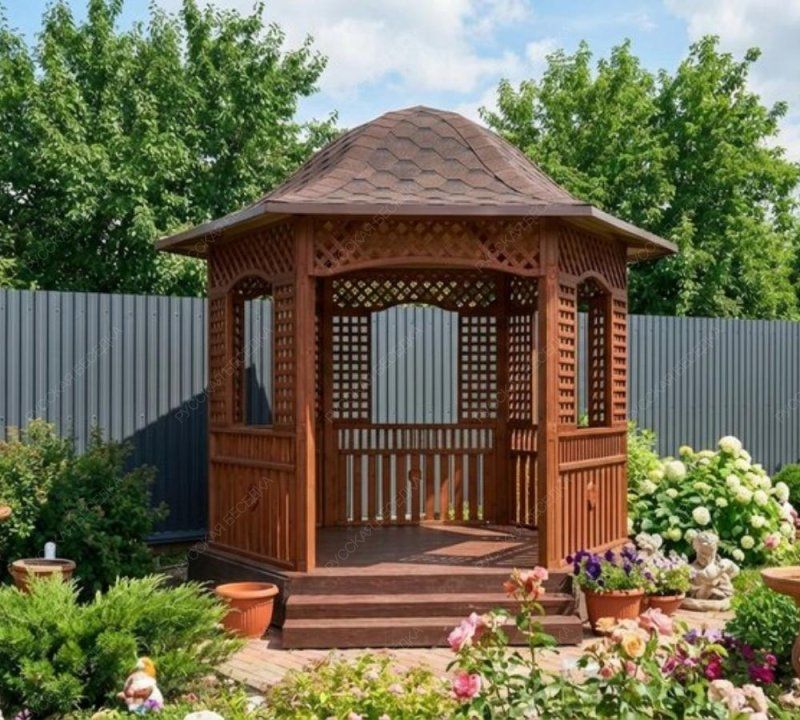 Шестигранная беседка ЗЕНИЦА