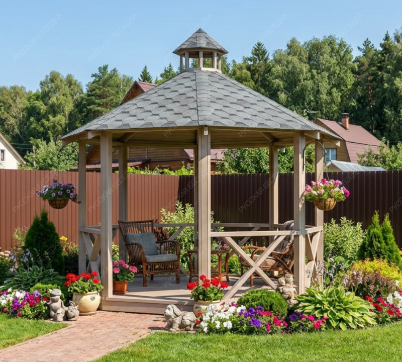 Восьмигранная беседка Глория