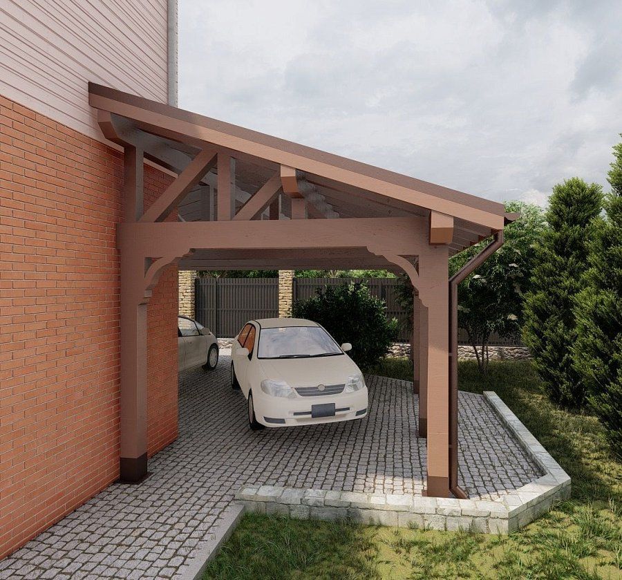 Навес для машин ВУДЛЕНД