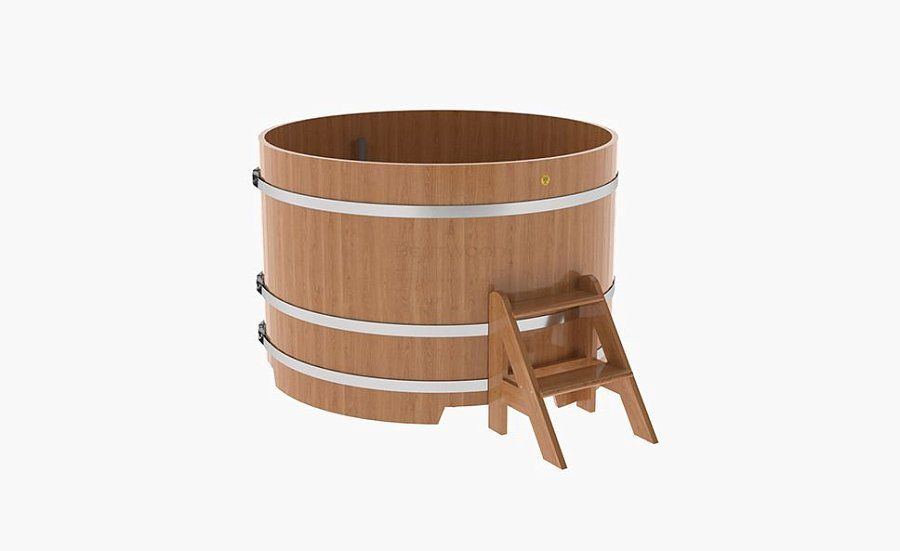 Купель круглая D=1,50 из дуба, высота 1000