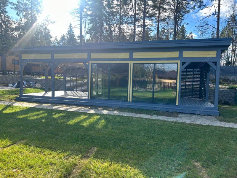 Застекленная беседка ЛЮМИНА