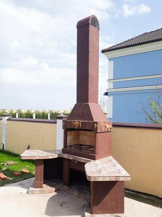 Печь № 18 — Угловой комплекс с рабочим столом и мойкой