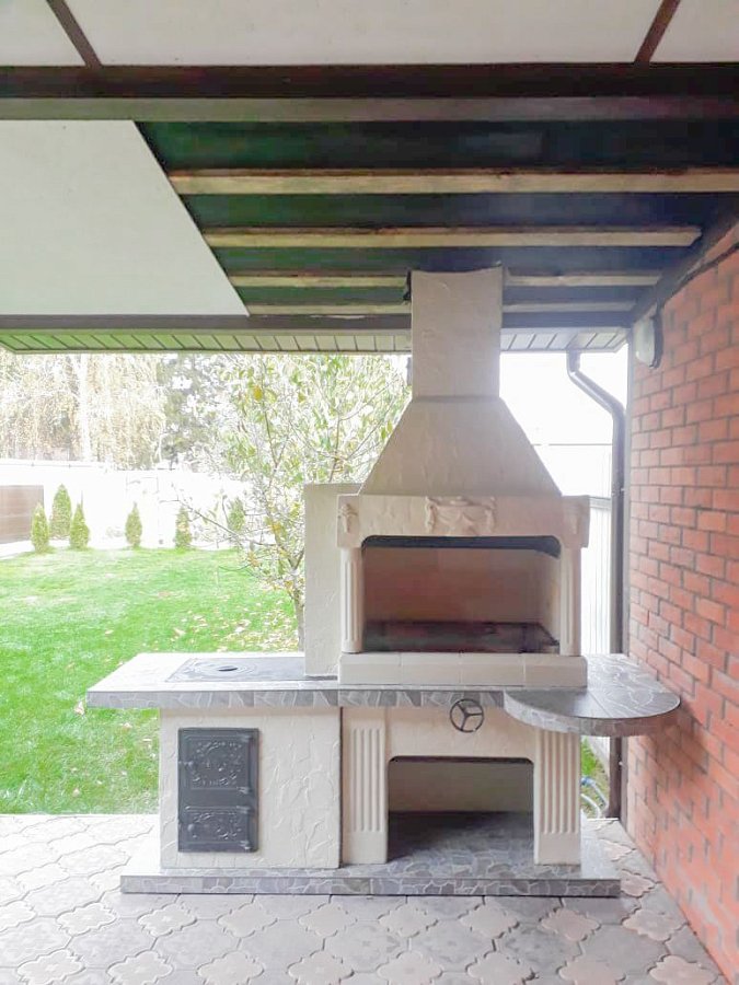 Печь № 20 — Печь барбекю с печью под казан (Большая топка)