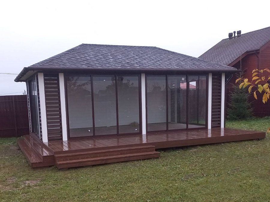 Застекленная беседка БАЛТИКА